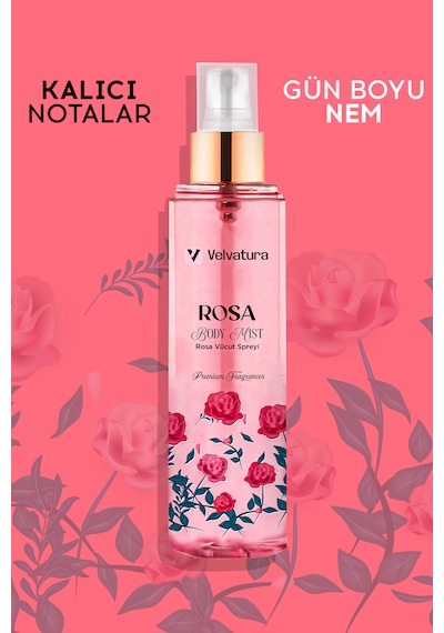 Velvatura Rose Vücut Spreyi 200 ML