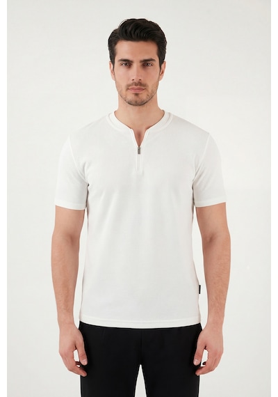 Buratti Erkek T Shirt 5902653 Beyaz Beyaz