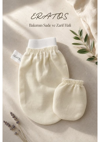 Eratos Viskon Yüz Ve Vücut Banyo Kese Seti 2 Li Krem 16'li Paket