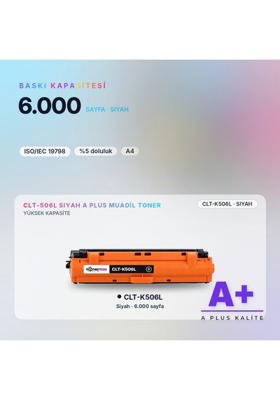 Samsung Clt-k506l Siyah Uyumlu Toner A Plus / Clp-680 / Clx-6260