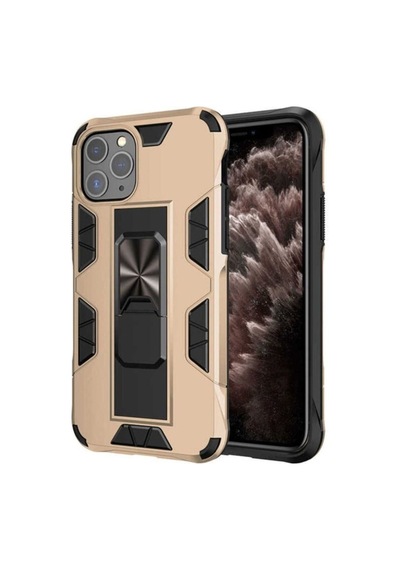 Apple Uyumlu iPhone 11 Pro Max Kılıf Zore Volve Kapak Gold