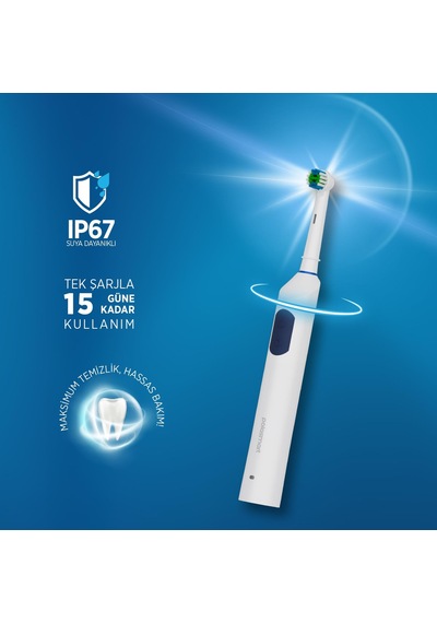 Polosmart Psc82 Şarjlı 5 Modlu Ip67 Suya Dayanıklı Diş Fırçası Navy Şarjlı