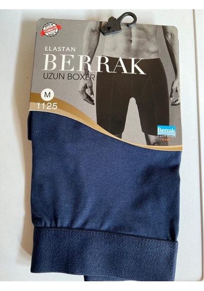 Berrak 1125 Erkek Pamuk Likralı Uzun Boxer