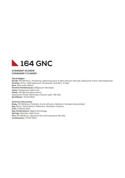 Kale 164 Gnc Cerman Barel 76mm