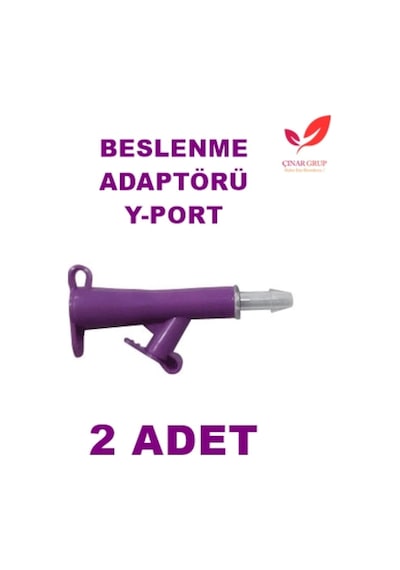 Y-Port Peg Hasta Beslenme Adaptörü. Gastrostomi. Pvc Malzeme