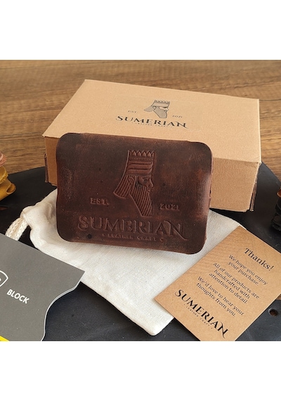 Sumerian Leather Craft Deri Cüzdan Kartlık