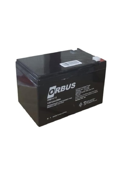 Orbus 12v 12 Amper Agm Akü Ebatlar: 150x97x95mm