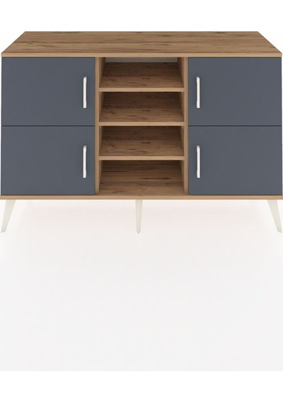 Kronos Konsol 5 Raflı 4 Kapaklı 132x59x83 Çam-antrasit/çam Antrasit/çam Kronos Konsol 5 Raflı 4 Kapaklı 132x59x83 Çam-antrasit/çam Antrasit/çam