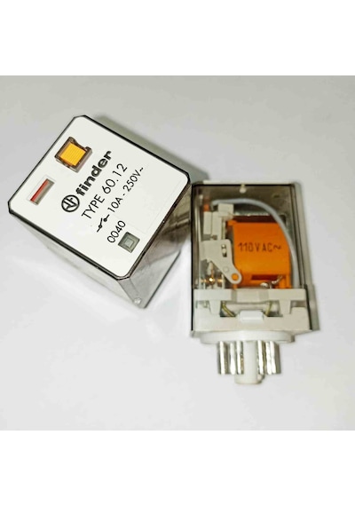 Type60.12.8.110.0040 110vac 10a 2c 8pın Fınder Güç Röle 2 Adet