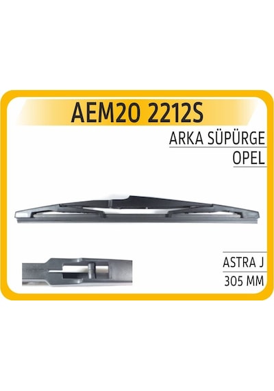 Aem Arka Silecek Süpürgesi 305 Mm Opel Astra J Aem20 2212s 95516020 1272118