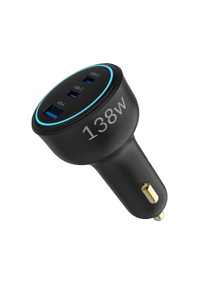 Juo 138w 3 Portlu Type-c + Usb-a Araç Şarj Aleti Pd 3.0 & Qc 4.0 Hızlı Araç İçi Şarj Cihazı