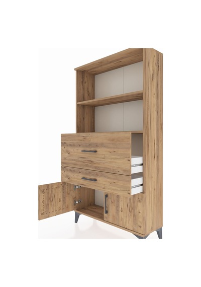 Arges Dolap 2 Raflı 2 Çekmeceli 2 Kapaklı 88x30x163 Çam-çam Çam Arges Dolap 2 Raflı 2 Çekmeceli 2 Kapaklı 88x30x163 Çam-çam Çam