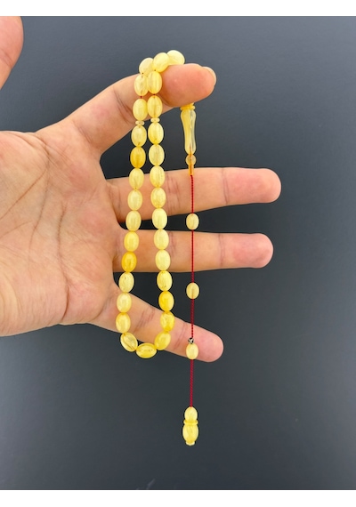 Muri Tesbih Ümit Demir 14,05gr Eski Osmanlı Habbeden Baga Beyzi Kesim 7x10mm