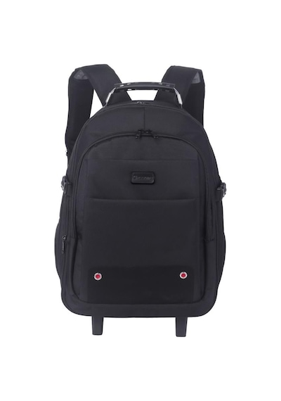 Classone Vıp Travel Serisi Trol-vıp100 Tekerlekli Trolley 17,3,15,6,14 Uyumlu Sırt Laptop Çantası - Siyah Siyah