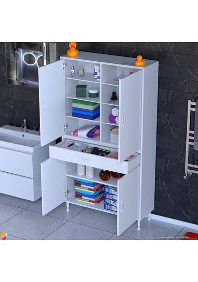 Eliusta Nexa Modüler Dolap 95 Cm Banyo/mutfak Dolabı Extra Kullanım Alanlı 95x173x32,5 Cm Beyaz Dolap Beyaz Eliusta Nexa Modüler Dolap 95 Cm Banyo/mutfak Dolabı Extra Kullanım Alanlı 95x173x32,5 Cm Beyaz Dolap Beyaz