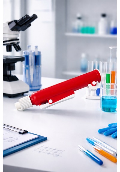 Pipet Pompası Plastik Kırmızı 25 Ml - 1 Adet