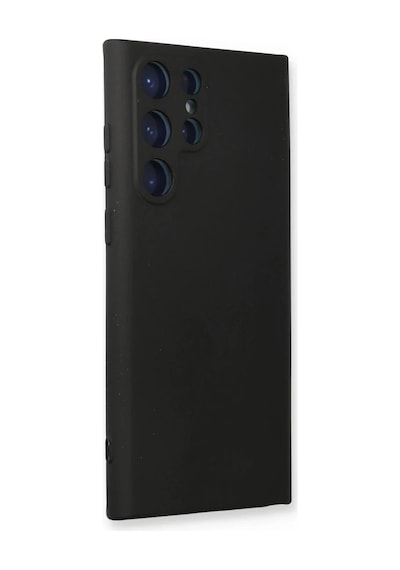 Samsung Uyumlu Galaxy S23 Ultra Uyumlu Kılıf Nano İçi Kadife Silikon - Siyah