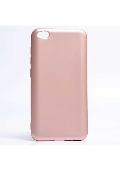 Kilifone - Xiaomi Uyumlu Redmi Go - Kılıf Mat Renkli Esnek Premier Silikon Kapak - Rose Gold