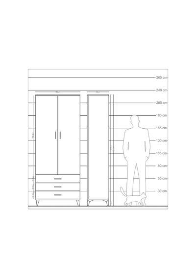 Arges Dolap 2 Raflı 3 Çekmeceli Tek Askılı 88x30x221 Aytaşı-a... Aytaşı Arges Dolap 2 Raflı 3 Çekmeceli Tek Askılı 88x30x221 Aytaşı-a... Aytaşı