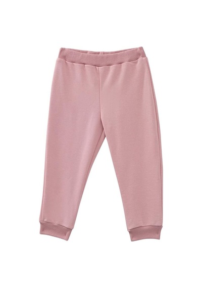 Mininio Kız Bebek Baskılı Kolları Fırfır Detaylı Eşofman Takımı - Pembe Pembe
