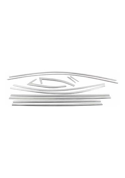 Skoda Uyumlu Super-b 2015-2022 12 Parça Cam Çerçevesi