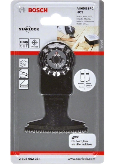 Bosch AIZ 65 BSPC Hard Ahşap 1'li HSC Daldırma Bıçağı - 2608662354