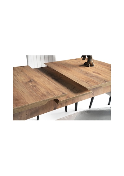 Milano Mdf Açılır Mutfak Masa Sandalyeli Takım 75 130cm 001
