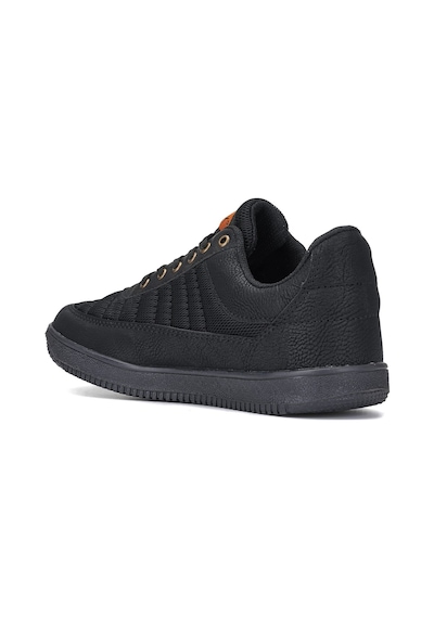 Günlük Erkek Sneaker Bağcıklı Hafif Rahat Fileli Hava Alabilen Yürüyüş Spor Ayakkabısı 014 Siyah