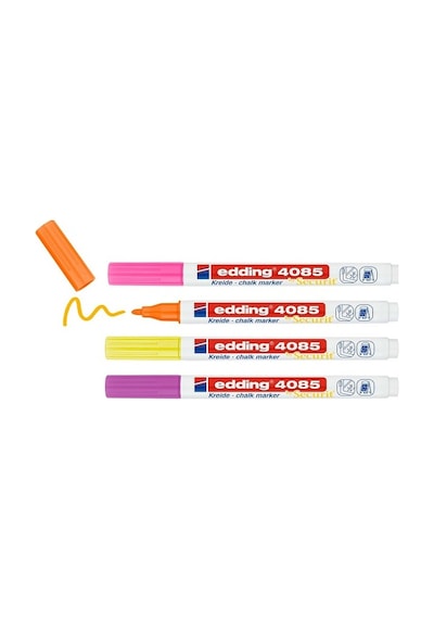Edding 4085 Tebeşir Chalk Kalem Seti Fosforlu 4'Lü