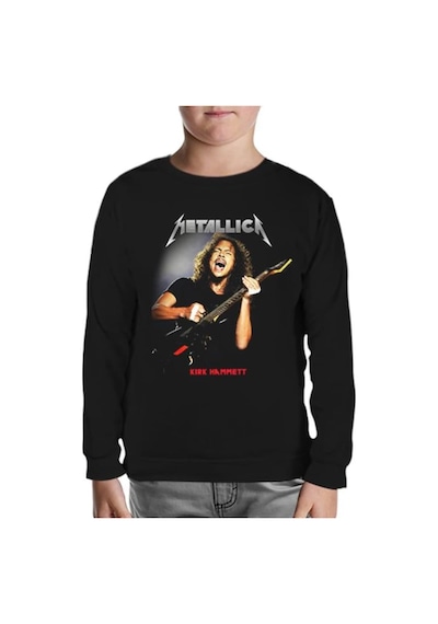 Lord Tshirt Metallica - Kirk Hammett Siyah Çocuk Sweatshirt Siyah