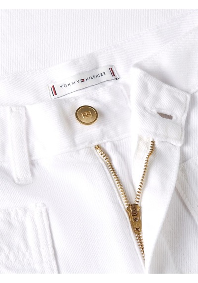 Tommy Hilfiger Dnm Clr 70's Wıde Leg Hw Kadın Beyaz Denim Pantolon - Ww0ww48576
