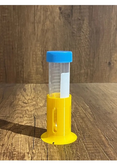 50 Ml Falkon Santrifüj Tekli Deney Tüpü Standı 3 Adet Gönderilir - Sarı Tüp Görsel Amaçlıdır