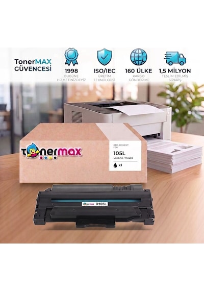 Samsung Xpress Ml-2525 Muadil Toner Çipli Mlt-d105l 4'lü 2.500 Sayfa