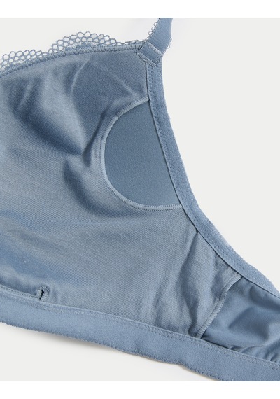 Marks & Spencer Dantel Detaylı Sütyen T33001837 Gri