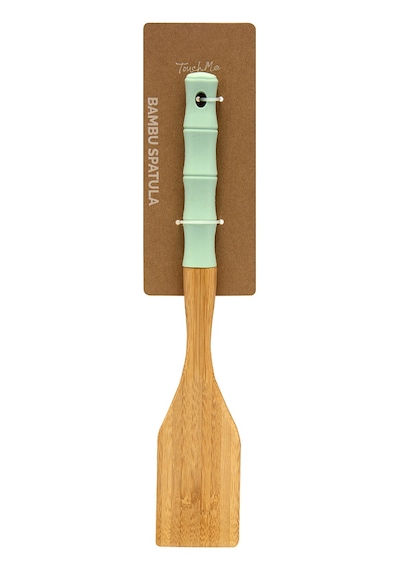 Touch Me Silikon Saplı Ahşap Spatula 4 Adet Çok Renkli