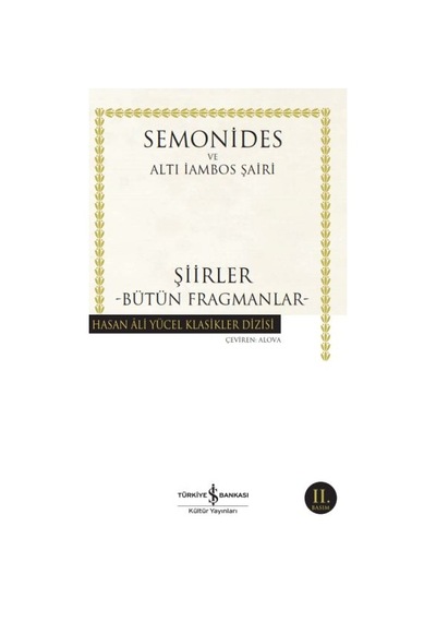Şiirler - Bütün Frangmanlar - Hasan Ali Yücel Klasikleri - Pmvp-901178