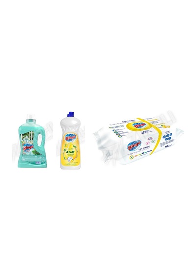Bingo Yüzey Tem. Fresh 2.5 Lt + Sıvı Bulaşık Deterjanı 1500 Ml + Yüzey Tem.havlusu 96'lı 3'lü Set Diğer