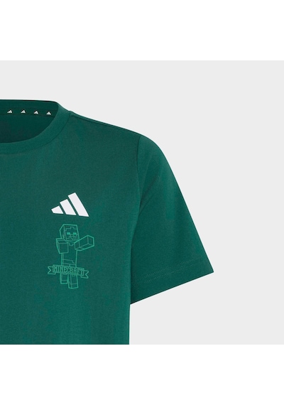 Adidas Minecraft Çocuk Yeşil Tişört Ks9030