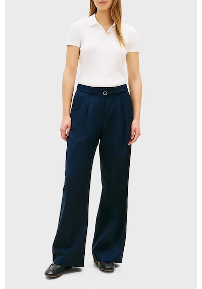 Tommy Hilfiger Keten Karışımlı Wide Leg Fit Yüksek Bel Pantolon Bayan Pantolon Ww0ww48884 C1g Lacivert Tommy Hilfiger Keten Karışımlı Wide Leg Fit Yüksek Bel Pantolon Bayan Pantolon Ww0ww48884 C1g Lacivert