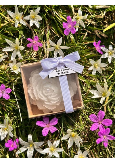 Bernami Biblo Pinterest Kraft Kutulu Şakayık Çiçeği Mum Hediyelik 10 Lu Kına, Söz, Nikah, Babyshower