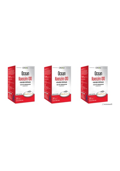 Ocean Koenzim Q10 100Mg 30 Kapsül 3 Adet