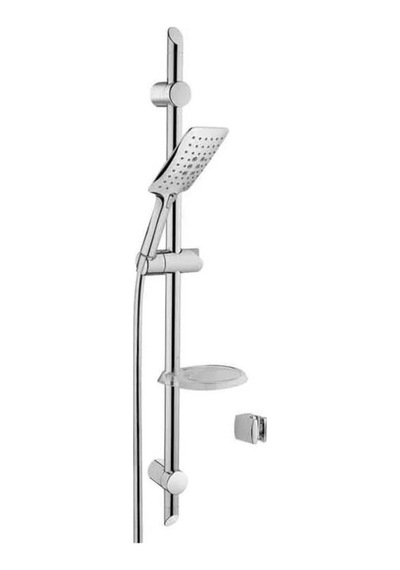 Artema A45630sta Shine Square Sürgülü El Duşu Takımı Krom Gümüş