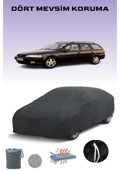 Siyah, Opel Vectra Caravan 1996 - 1999, Araba Brandası, Oto Örtüsü, Araba Çadırı Siyah