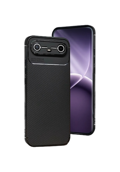 Uryport Tecno Spark Slim 5g Auto Focus Karbon Kapak - Siyah