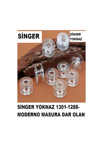 Sınger Yoknaz Dikiş Makinesi 1301-1288-1280 Ve Moderno 25 Adet Kutulu Masura İnce Olan Masura