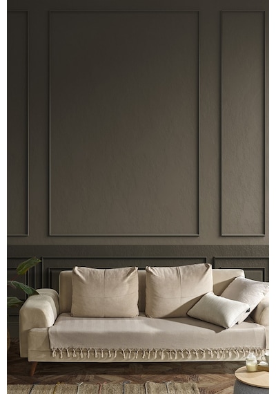 Asya Koltuk Örtüsü 115x200 Cm - Bej