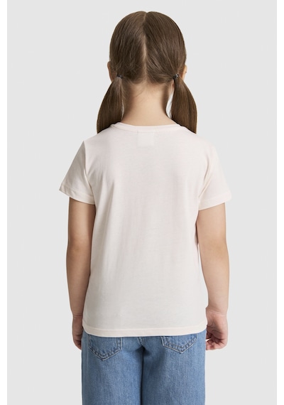 U.S. Polo Assn. Kız Çocuk Krem Tişört 50325656-vr071
