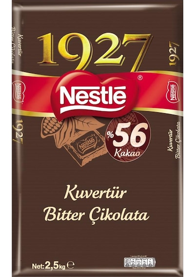 Nestlé 1927 Kuvertür Bitter %55 Kakao Çikolata 2.5 KG