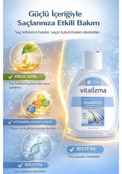 Pharma Rosso Vitalizma Saç Dökülmesine Karşı Şampuan 300 ML