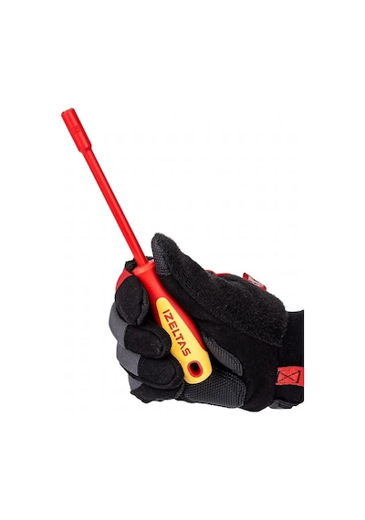 İzeltaş 4773190055 1000V Süngüsü İzoleli Lokma Uçlu Tornavida 5.5 MM